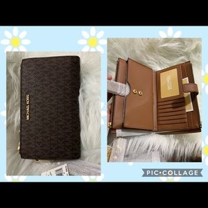 ♥️Michael Kors Double zip smartphhone wallet